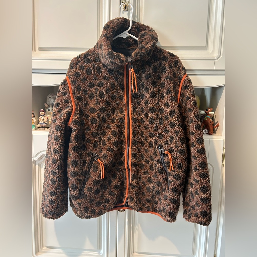 Coach Signature Sherpa Zip Up Jacket! Signature cc size L - Picture 8 of 9